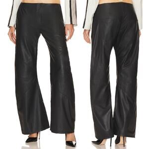 EB Denim Hollywood Frederic Leather Pants Black Size 32 NWT